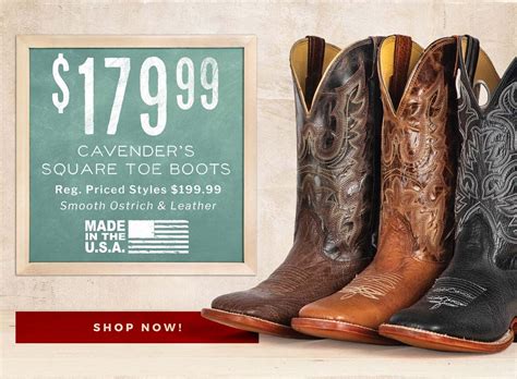 They use the time-honored techniques that have been used for generations to bring our character and values to the world. . Cavenders boots el paso